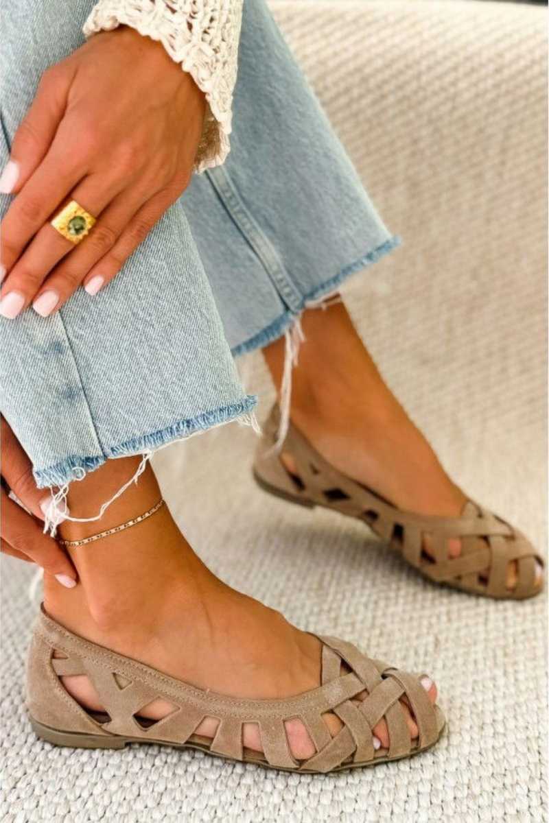 Caterina flätade sandaler – vy 3