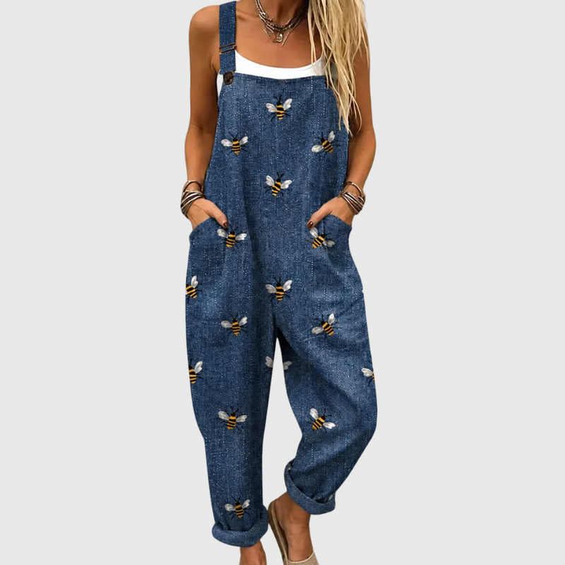 Bequemer bedruckter Jumpsuit