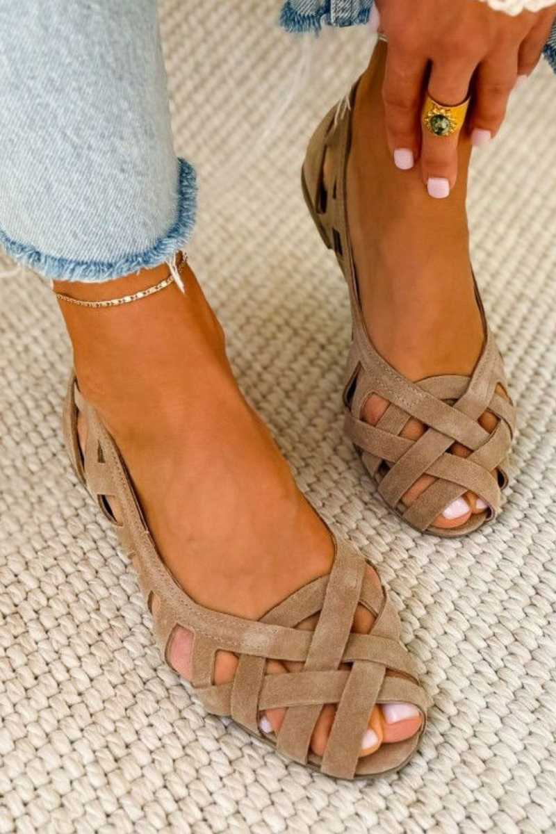 Caterina flätade sandaler – vy 26