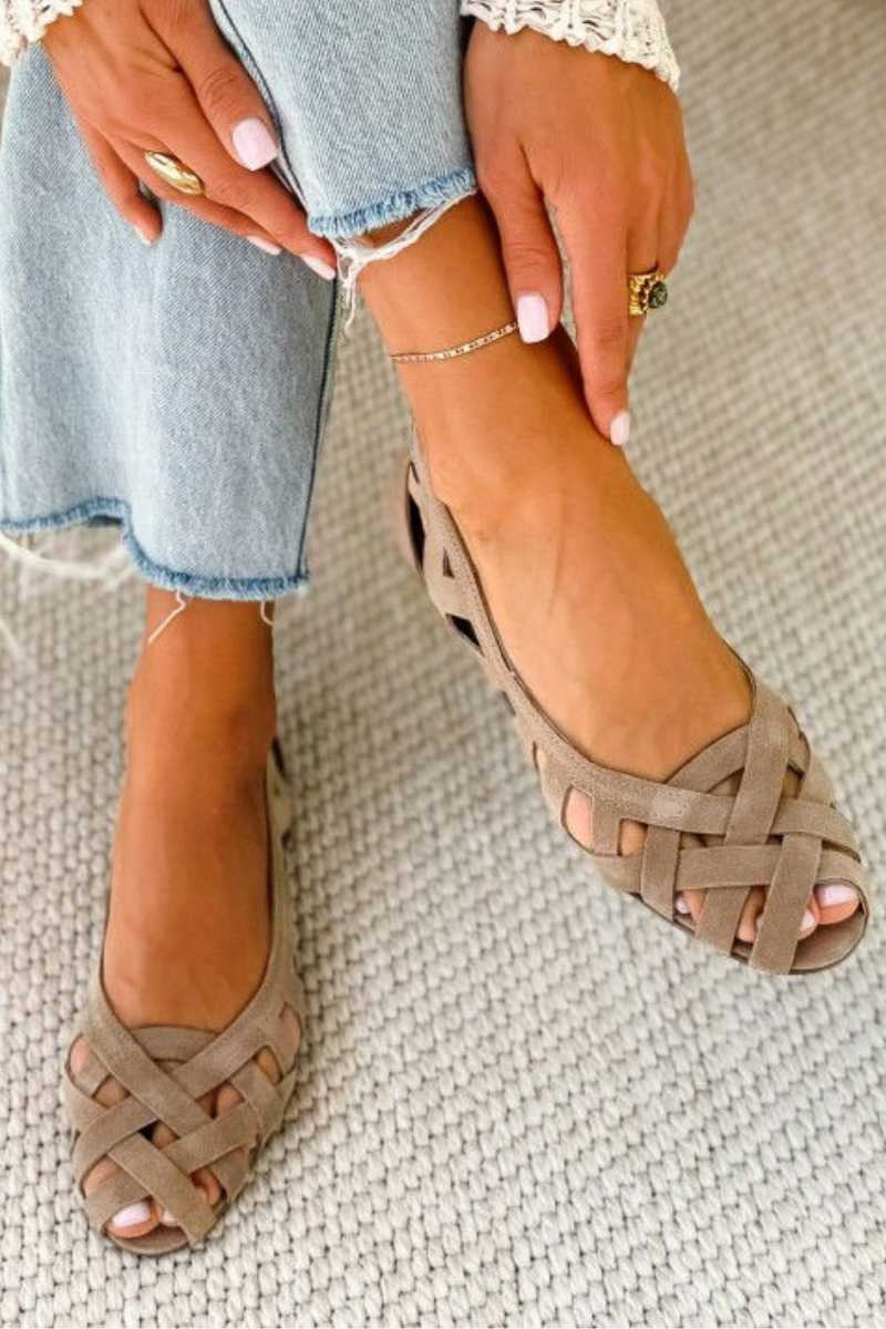 Caterina flätade sandaler – vy 4