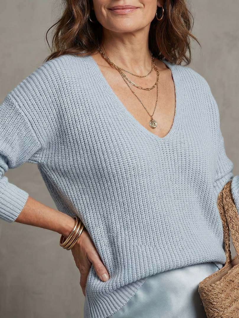 Luciana | Snedskuren satinkjol stickat lager set