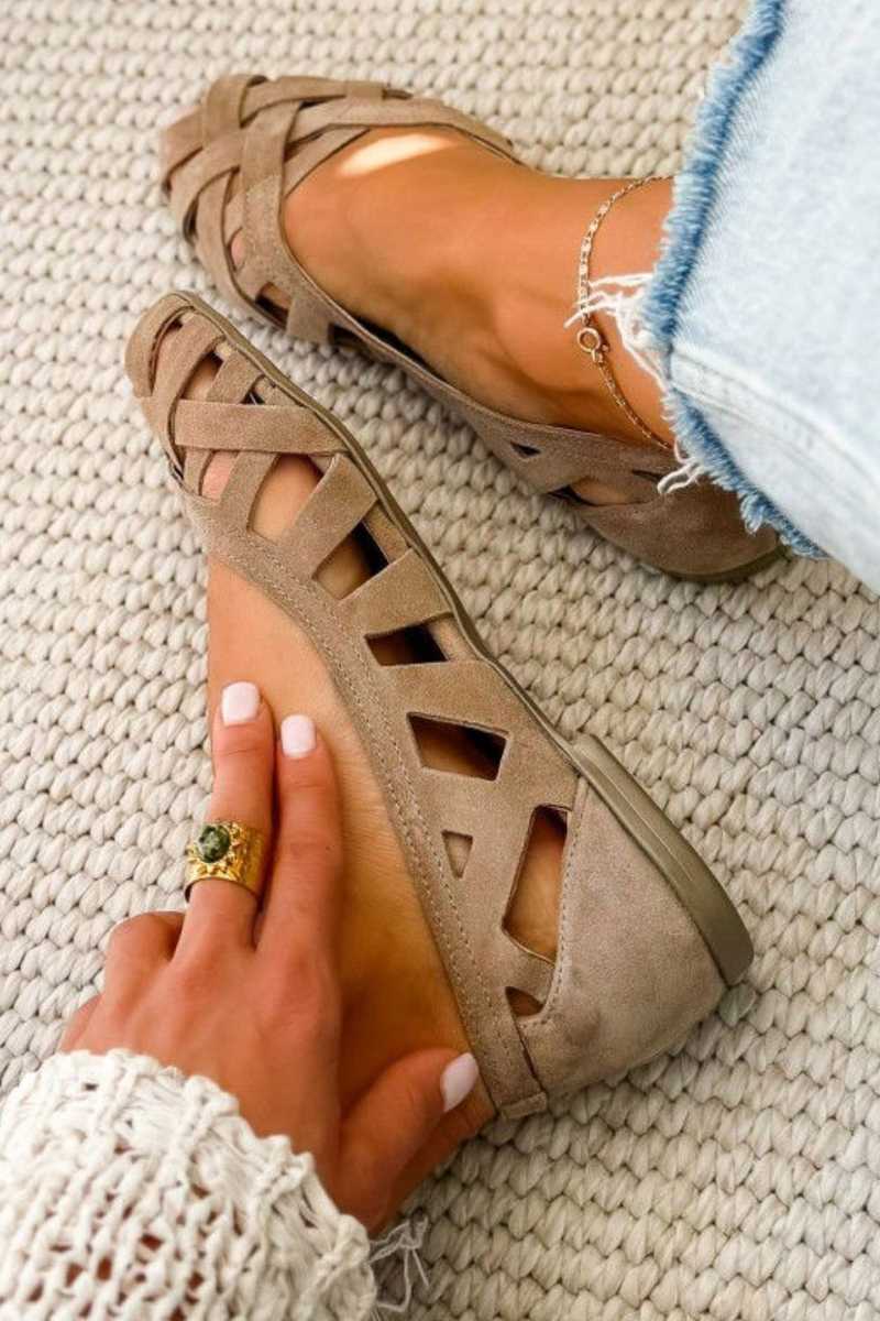 Caterina flätade sandaler – vy 5