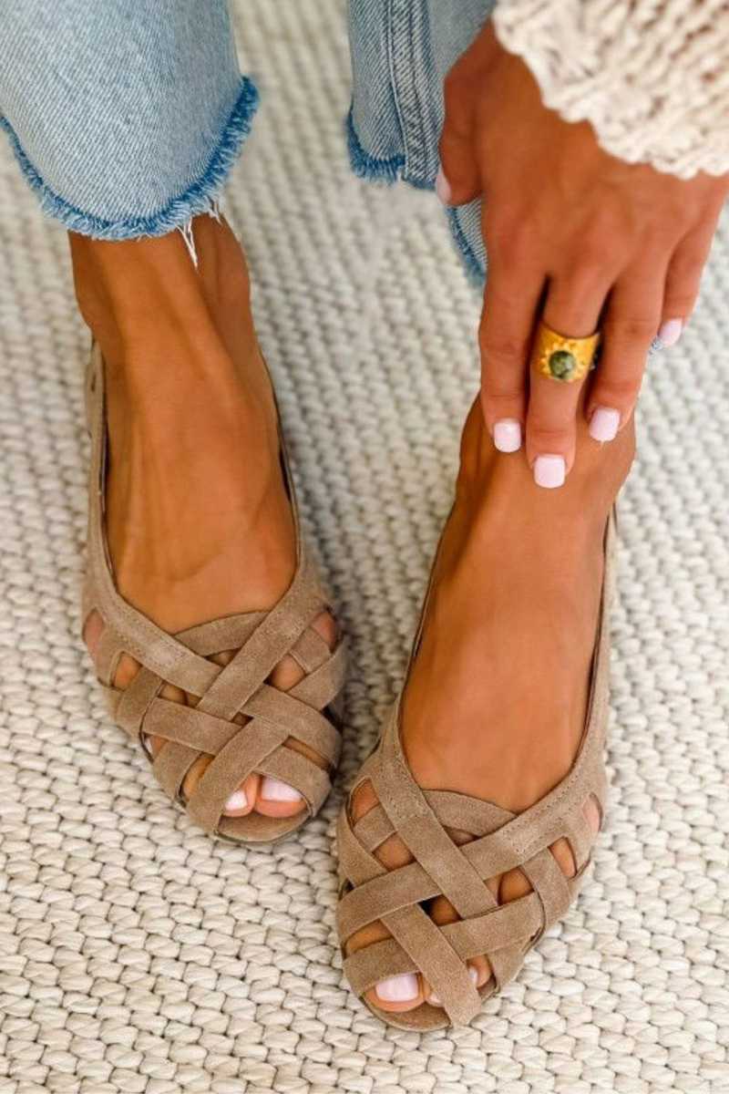 Caterina flätade sandaler – vy 6