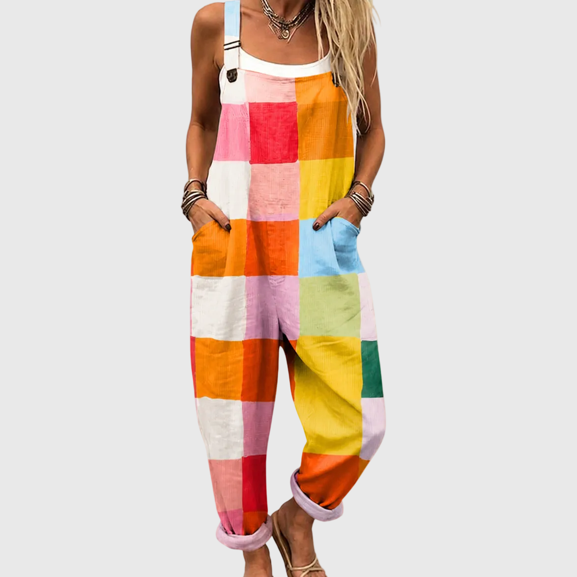 Color-Block-Jumpsuit