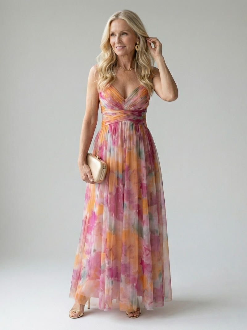 Kala | Weiches Maxikleid in Wickeloptik