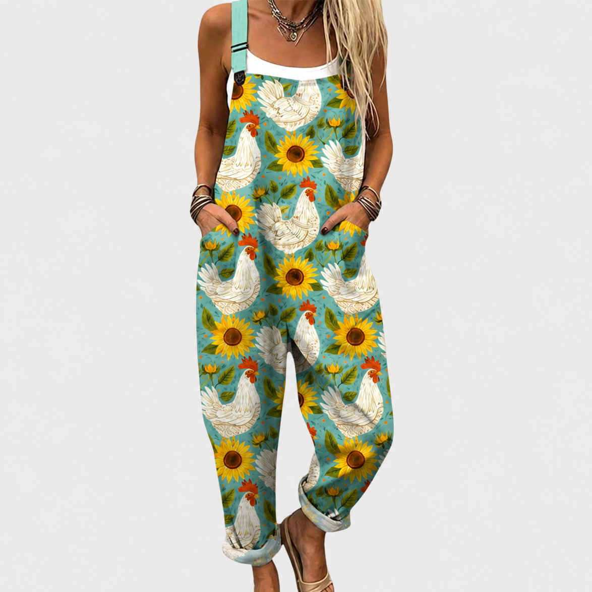 Bequemer bedruckter Jumpsuit