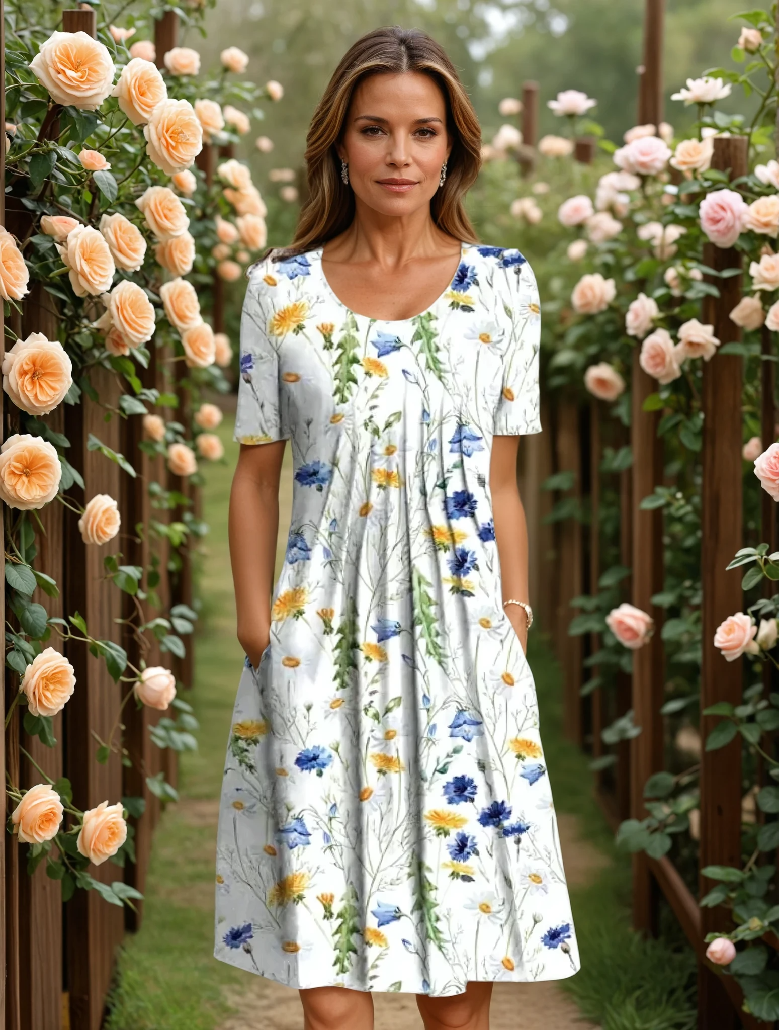 Georgina elegantes Kleid mit kaschierender Passform – Ansicht 12