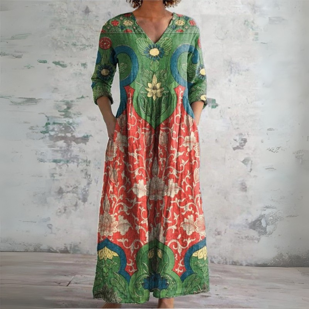 Judith Vintage Maxi-Sommerkleid – Ansicht 6