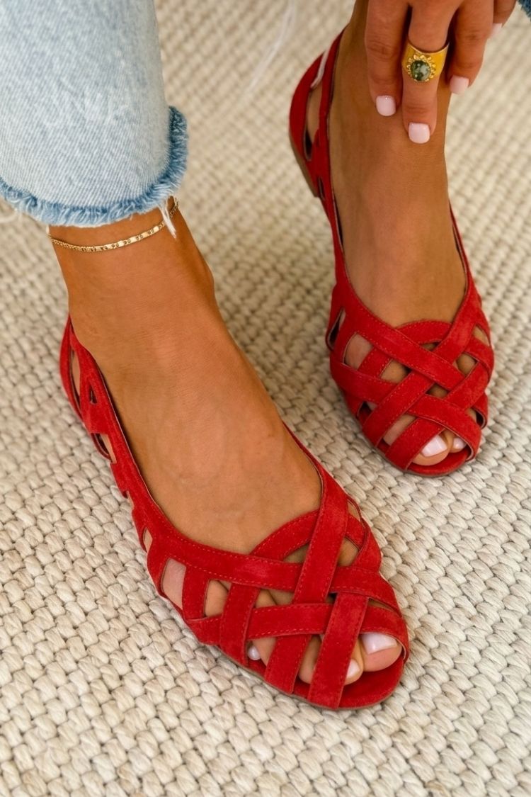 Caterina flätade sandaler – vy 106