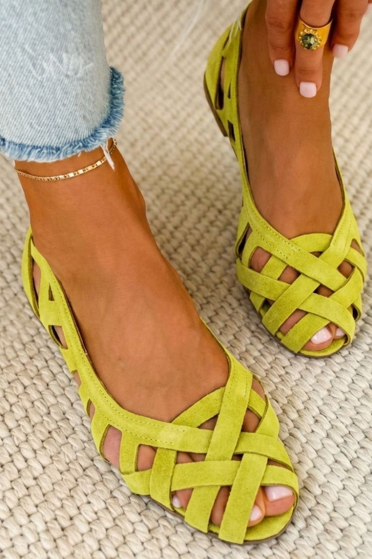 Caterina flätade sandaler – vy 96