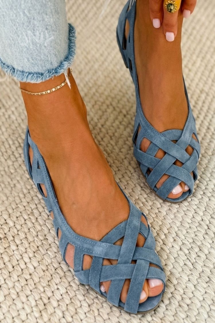 Caterina flätade sandaler – vy 76