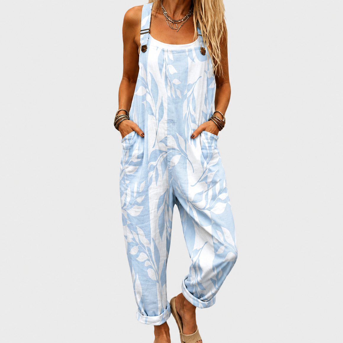 Bequemer bedruckter Jumpsuit