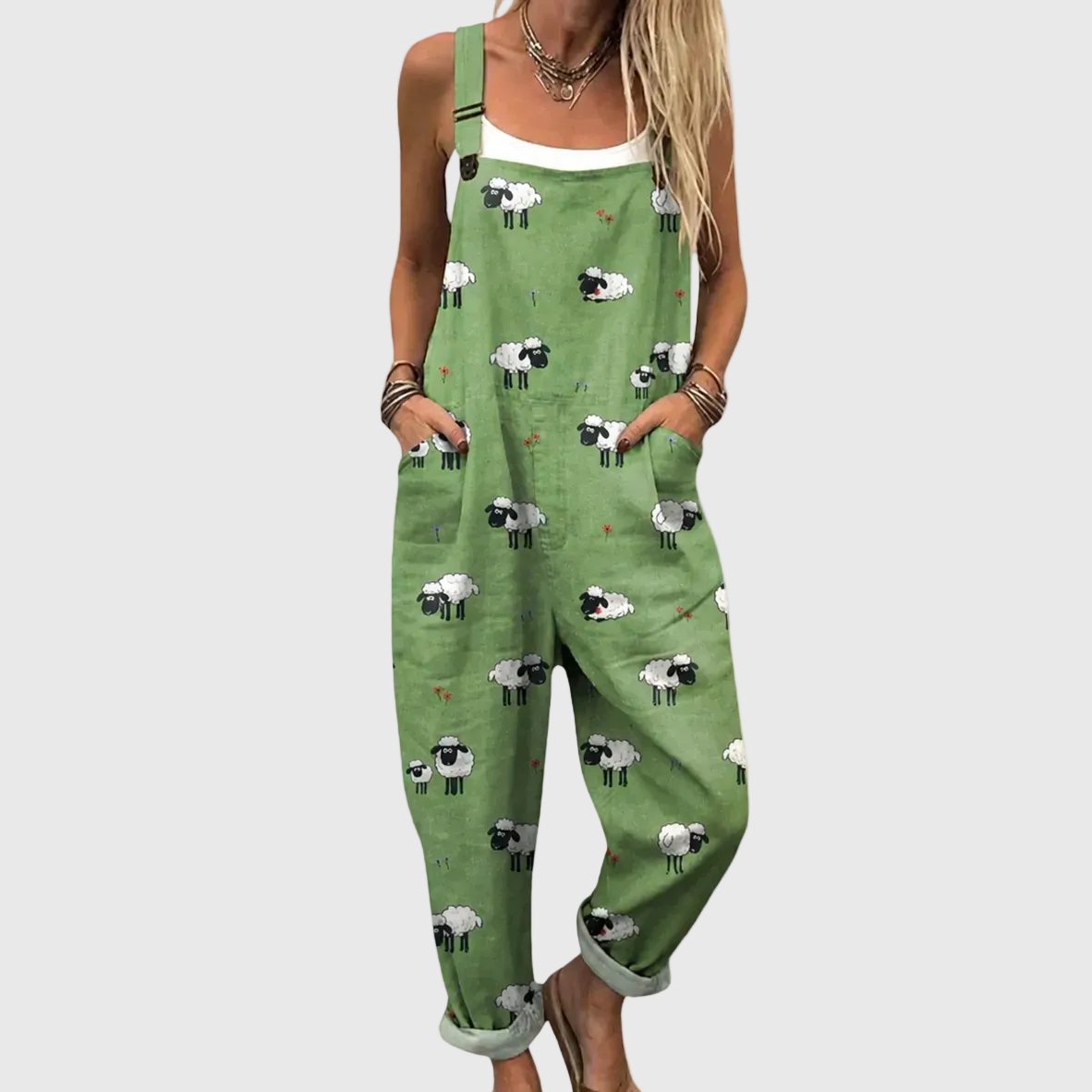 Bequemer bedruckter Jumpsuit