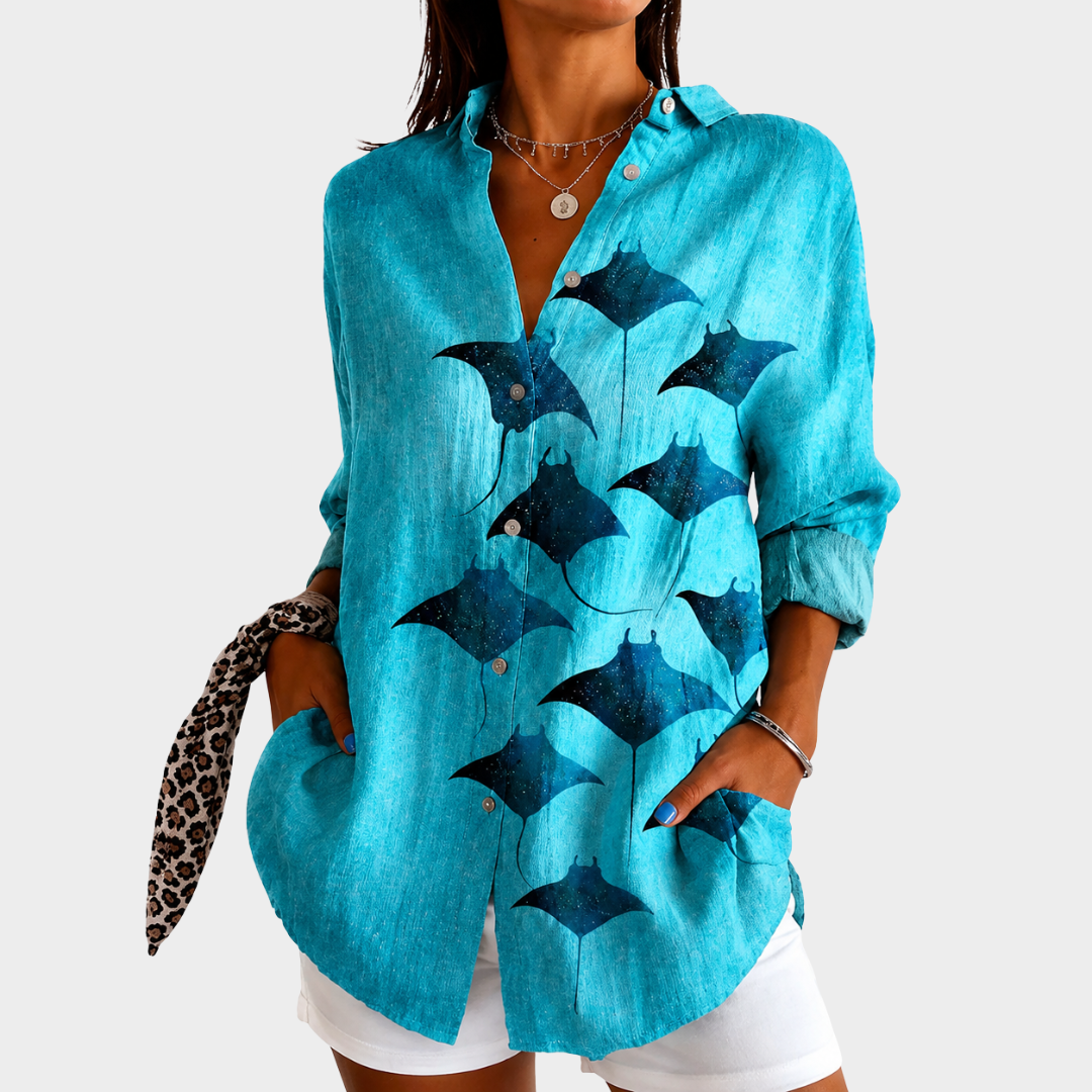 Ozeanstrahl Bluse