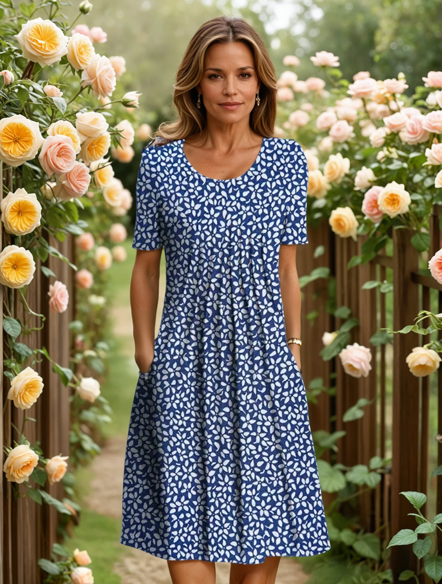 Georgina elegantes Kleid mit kaschierender Passform – Ansicht 24