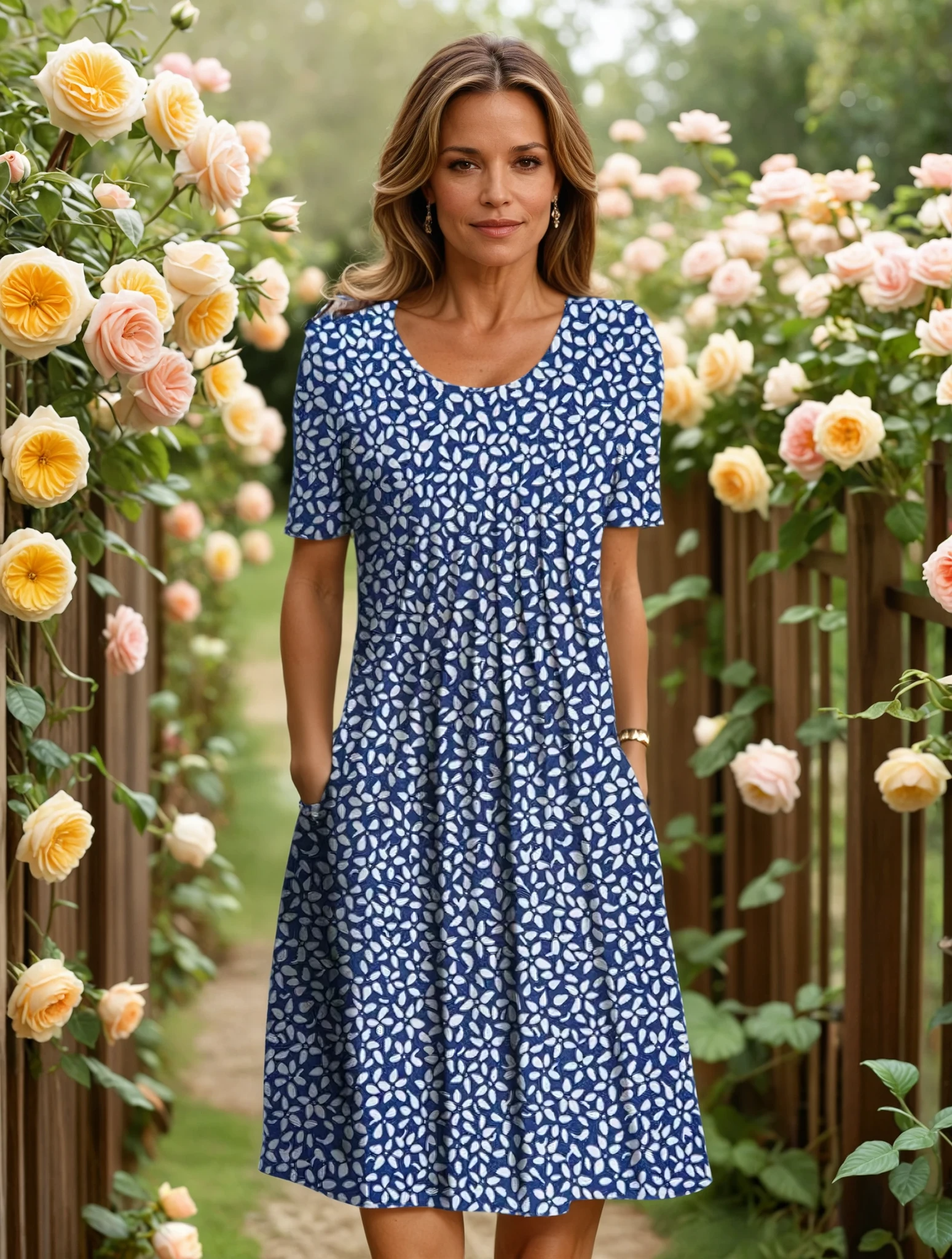 Georgina elegantes Kleid mit kaschierender Passform – Ansicht 24