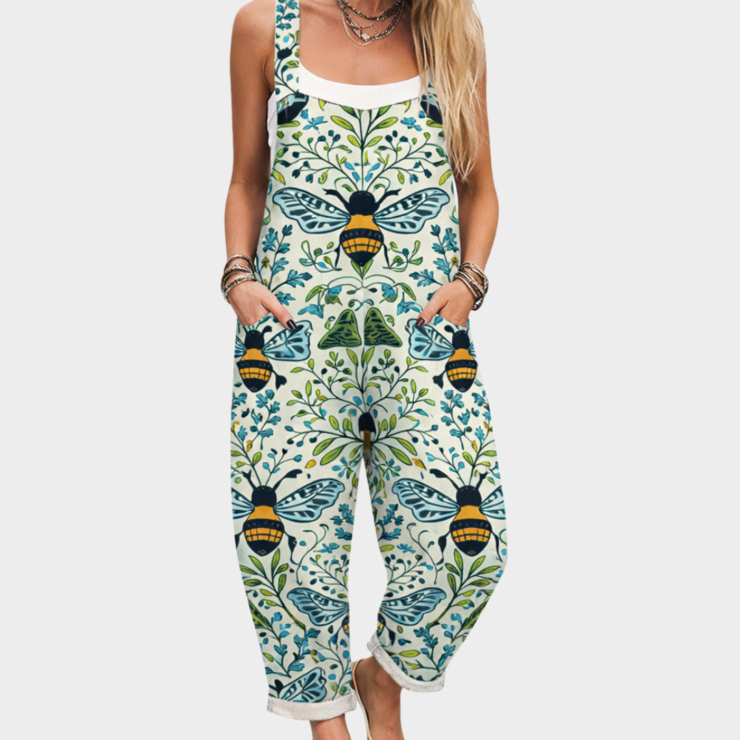 Bequemer bedruckter Jumpsuit