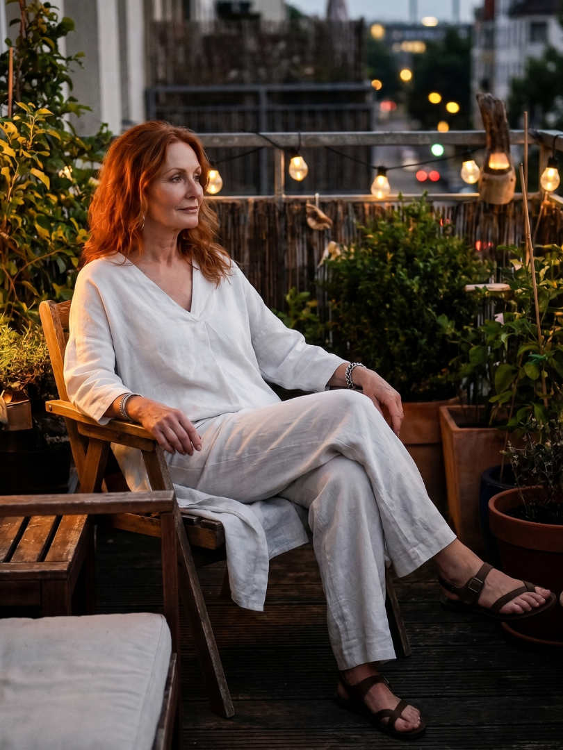 Onyx | Lös tunika topp vida byxa set