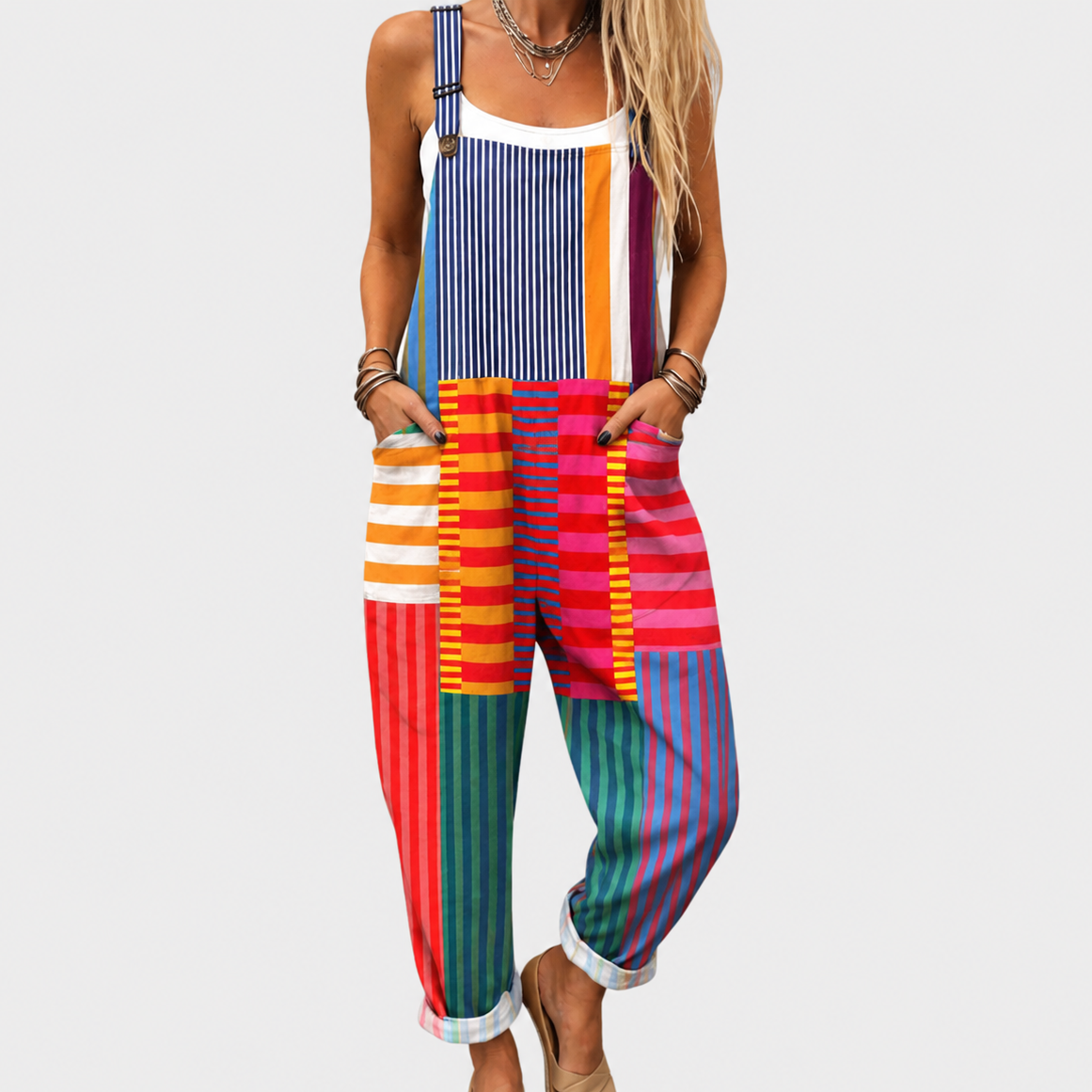 Bequemer bedruckter Jumpsuit