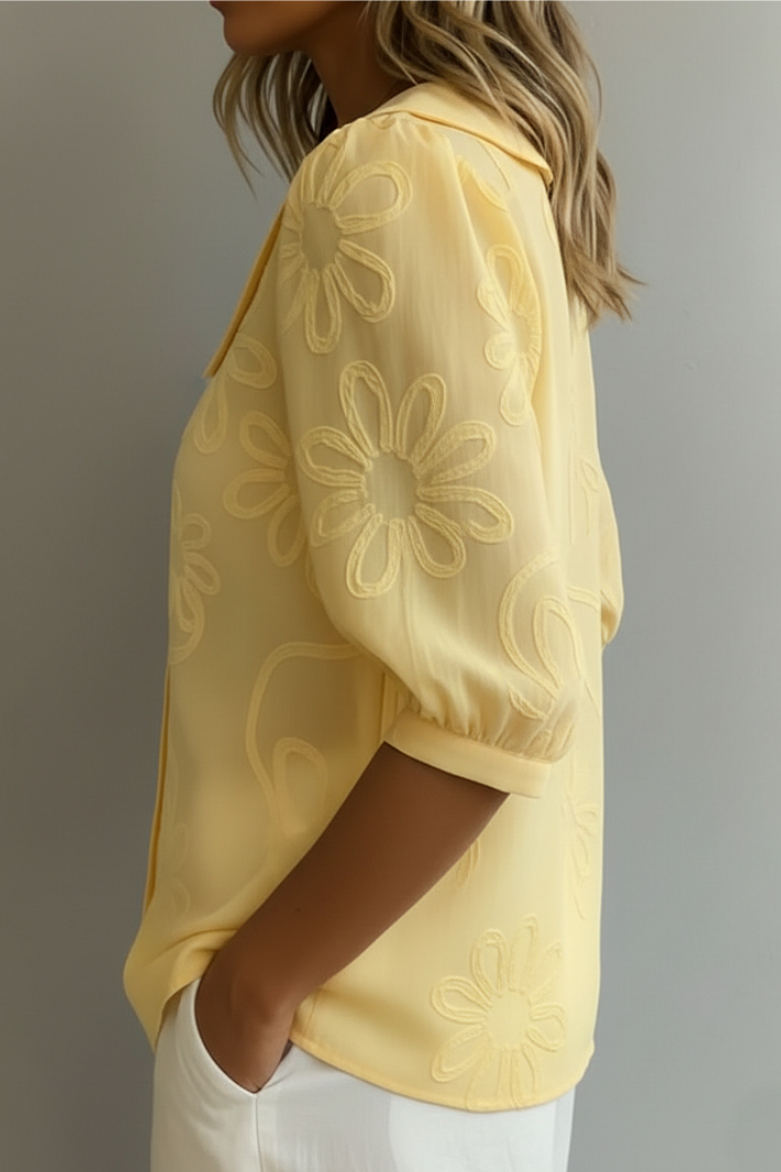 Fiora elegante florale Bluse – Ansicht 2