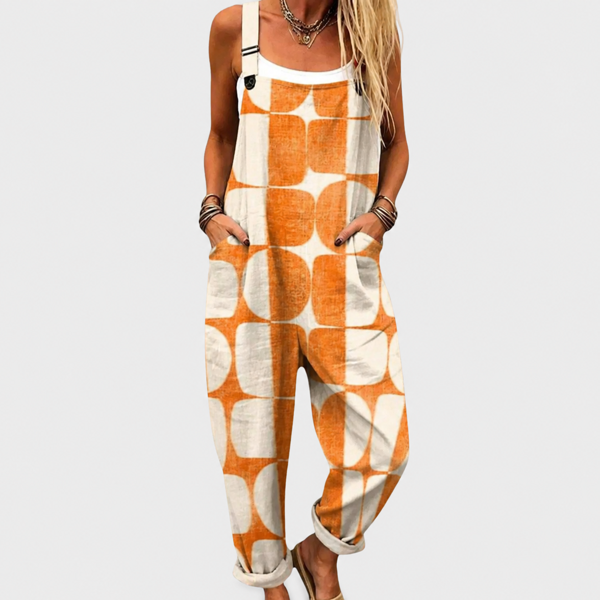 Bequemer bedruckter Jumpsuit
