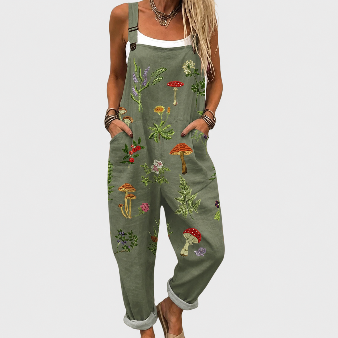 Bequemer bedruckter Jumpsuit