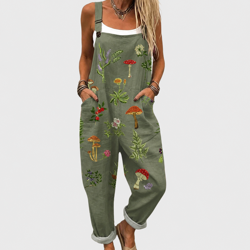 Bequemer bedruckter Jumpsuit