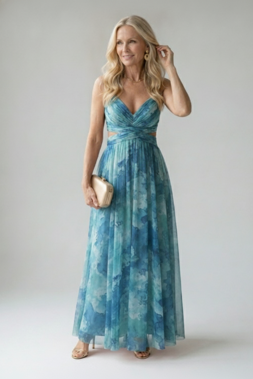 Kala | Weiches Maxikleid in Wickeloptik