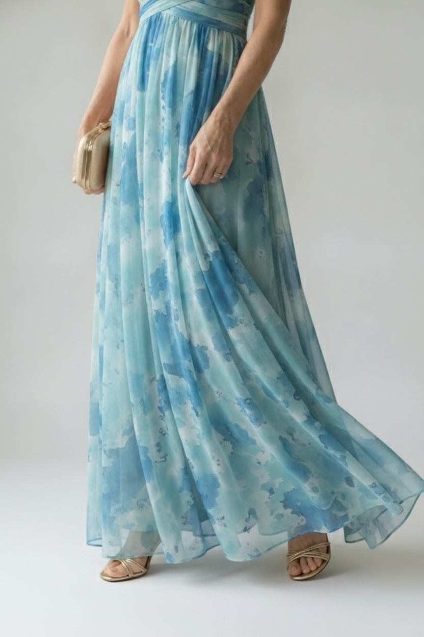 Kala | Weiches Maxikleid in Wickeloptik