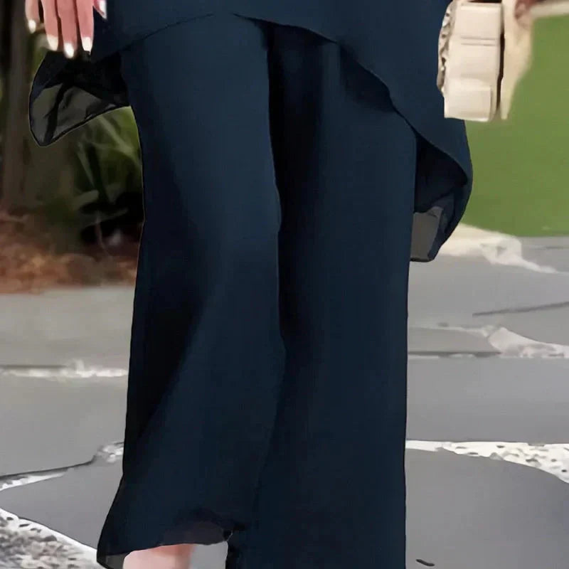Lara asymmetrisches Top und weite Hose – Ansicht 5